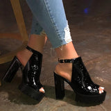 Pairmore PU Leather Chunky Heels